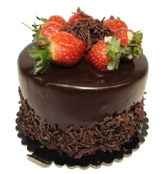 Gerçek Çikolata Parçacıklı 2-3 Kişilik Pasta