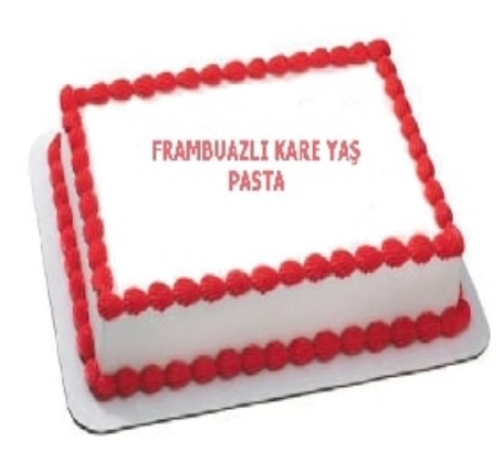 Lezzetli Frambuaz Aromalı 45 Kişilik Yaş Pasta